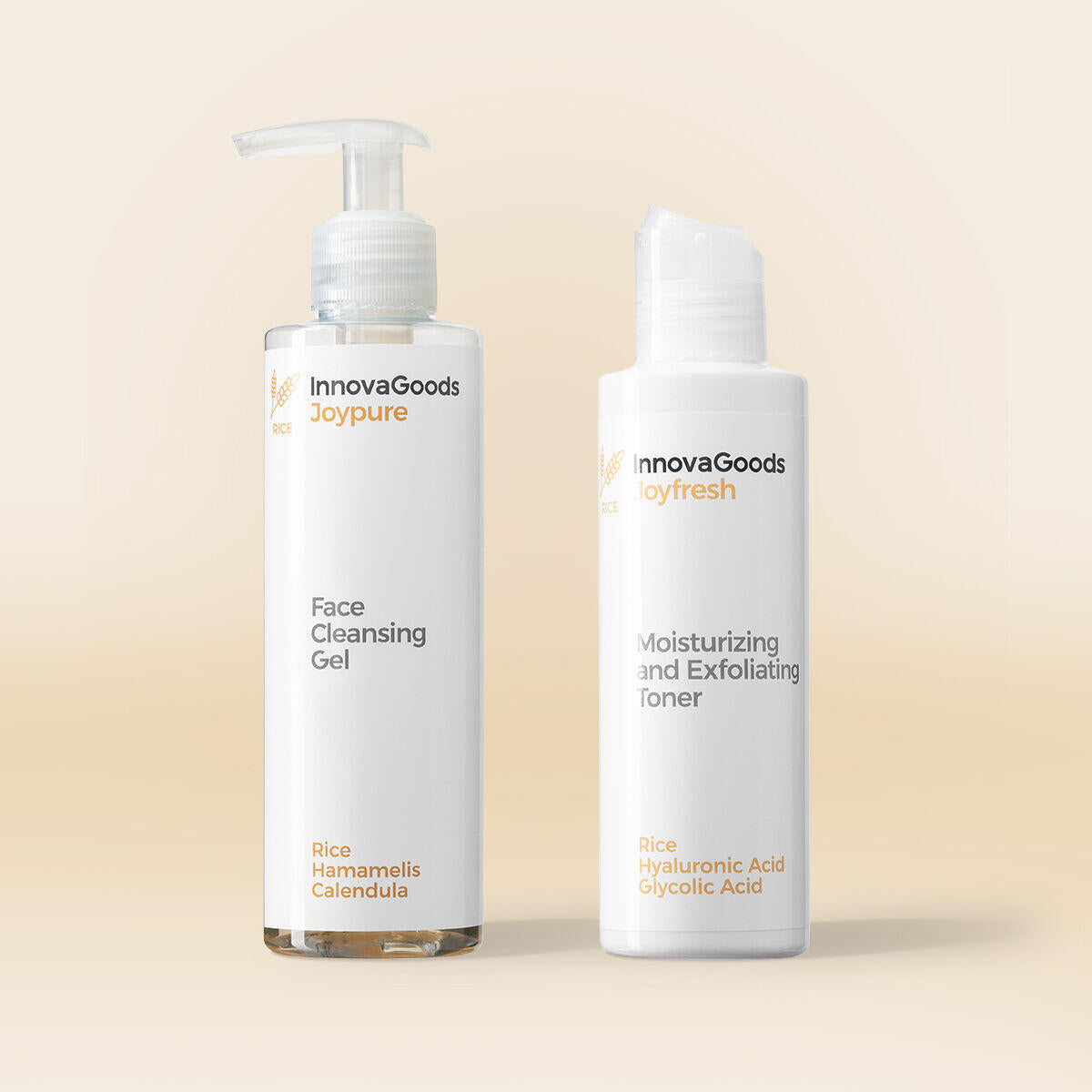 Pack Dúo de LIMPIEZA FACIAL Rice InnovaGoods