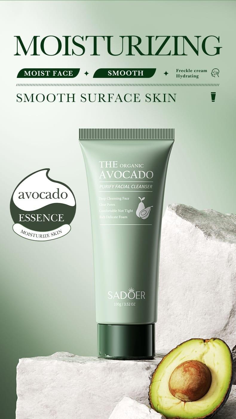 Limpiador Facial Orgánico de Aguacate Purificante – 100g