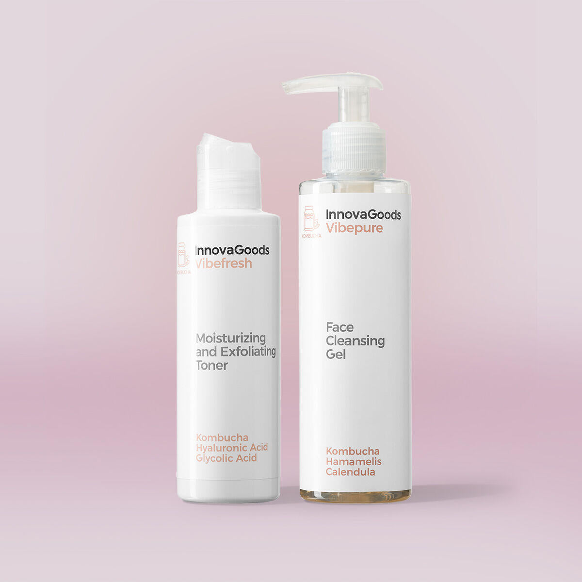 Pack Dúo de LIMPIEZA FACIAL Kombucha InnovaGoods
