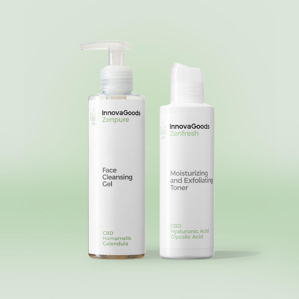 Pack Dúo de LIMPIEZA FACIAL CBD InnovaGoods