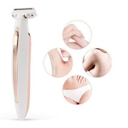 Pack Depiladora Afeitadora y Recortadora Bikini RECARGABLE USB & Cortauñas Con Luz