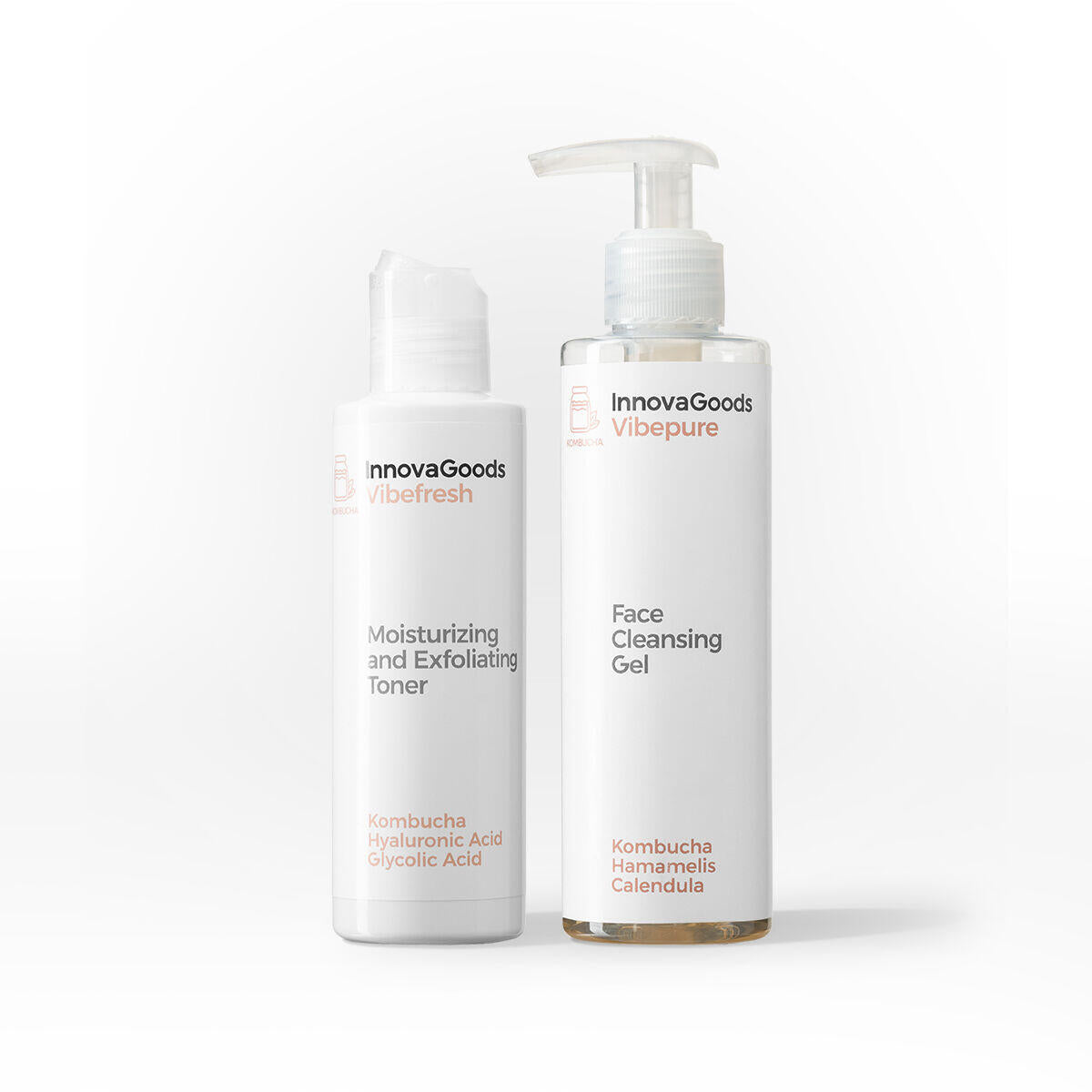 Pack Dúo de LIMPIEZA FACIAL Kombucha InnovaGoods