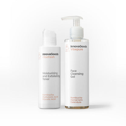 Pack Dúo de LIMPIEZA FACIAL Kombucha InnovaGoods